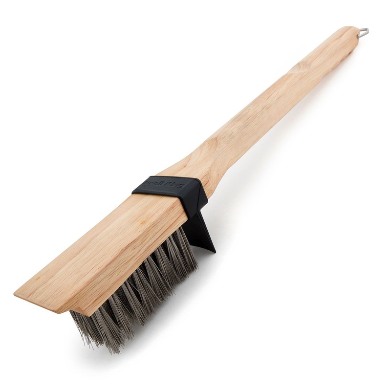 GRILL BRUSH – WOOD – HEAVY/LONG SS BRISTLES