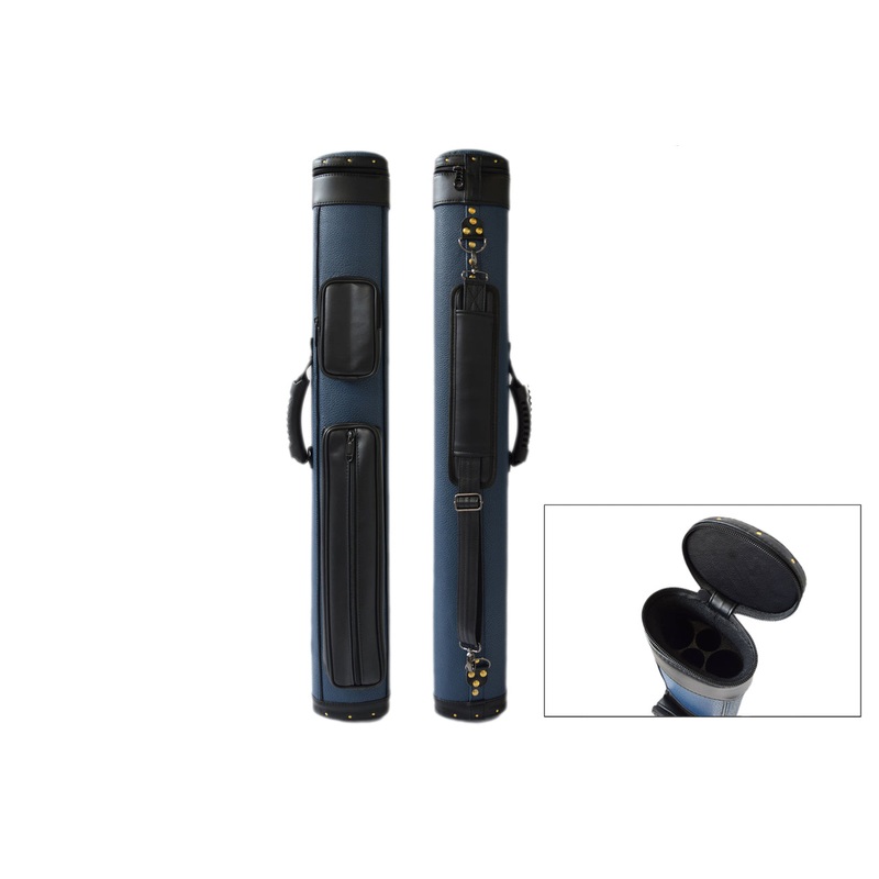 Han’s Delta, 2×2 Oval Case Blue w/Brass Studs