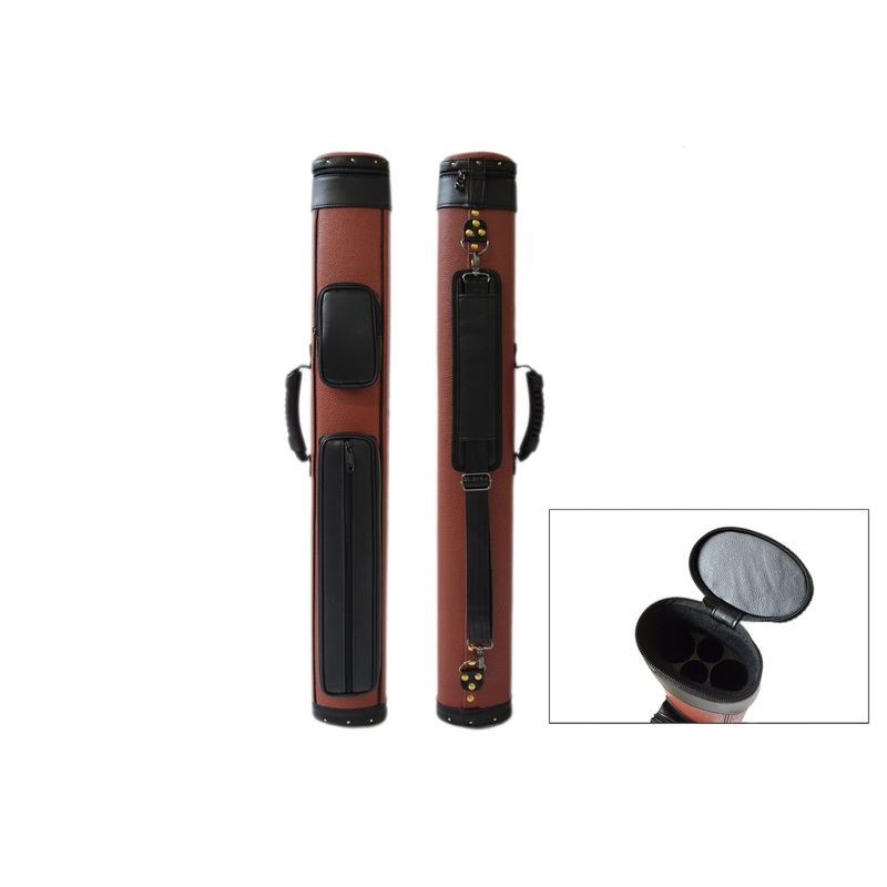 Han’s Delta, 2×2 Oval Case Brown w/Brass Studs