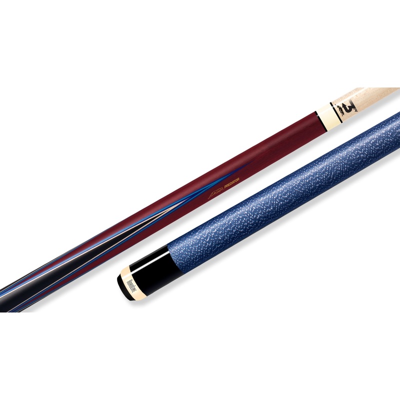 Predator 4 Point Sneaky Pete Purple Heart / Blue Points Linen Wrap Pool Cue Uni-Loc