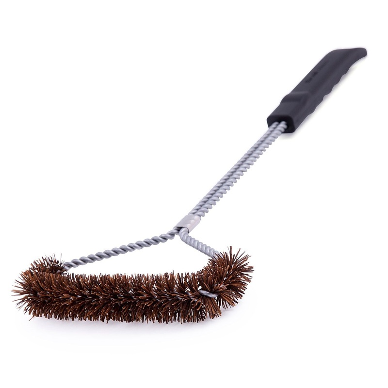 GRILL BRUSH – TRI-HEAD – TWISTED PALMYRA
