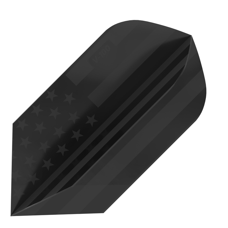 V-100 Dart Flights American Flag Black Traditional Slim
