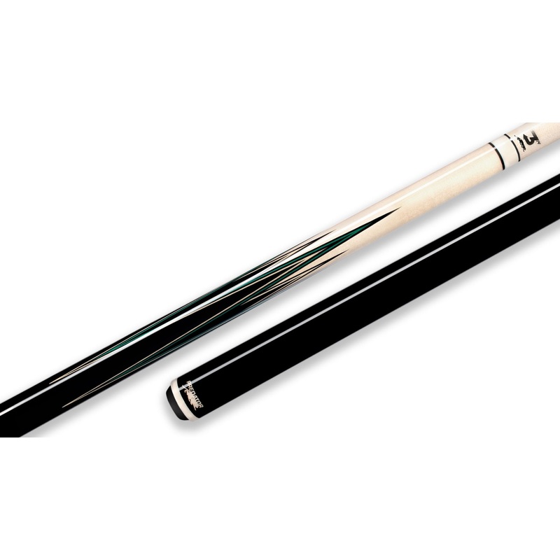 Predator 8-Point Sneaky Pete Classics Pool Cue – Black/Green Veneers – No Wrap