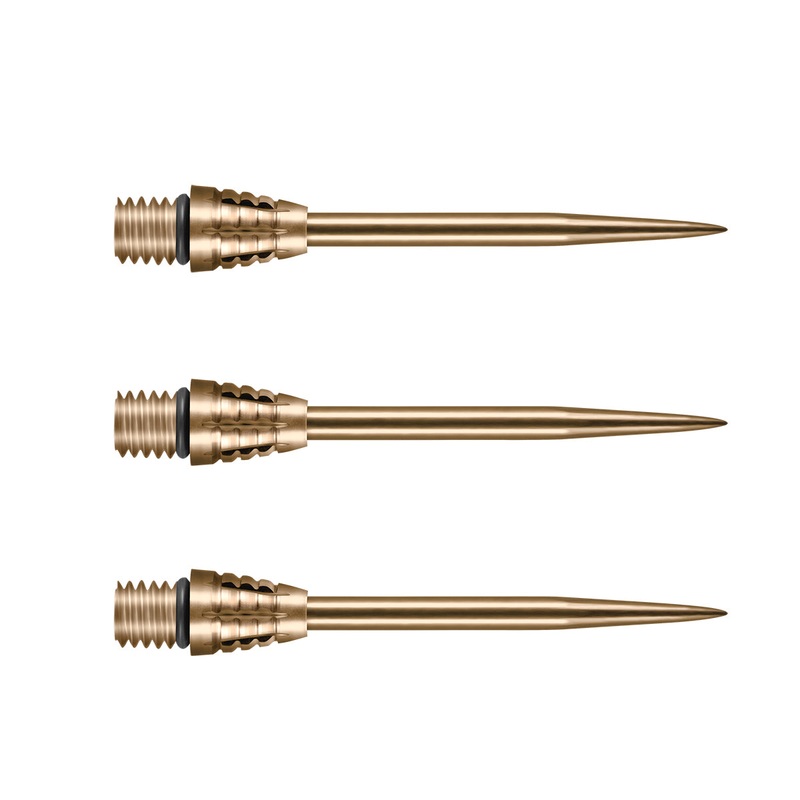 SHOT DARTS OVERLOCK CONVERSION POINT-GOLD TITANIUM COATED