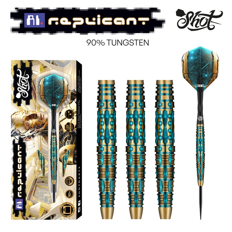 AI REPLICANT STEEL TIP DART SET – 90% TUNGSTEN BARRELS
