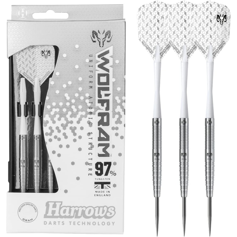 HARROWS WOLFRAM  97 STEEL TIP DARTS
