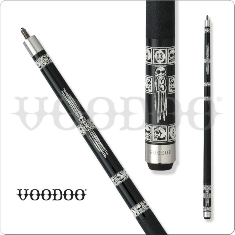 Voodoo Black & White VOD19 Ill-Fated Pool Cue