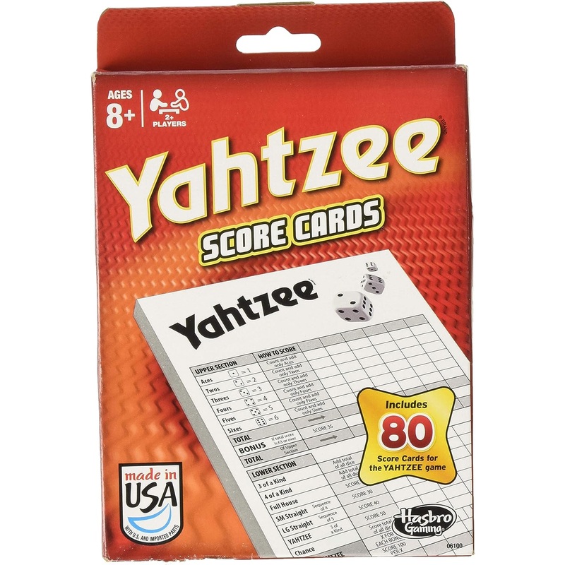 Yahtzee Score Card