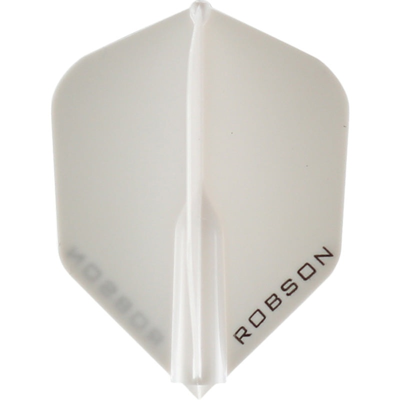Robson Plus Dart Flights – Shape Clear White