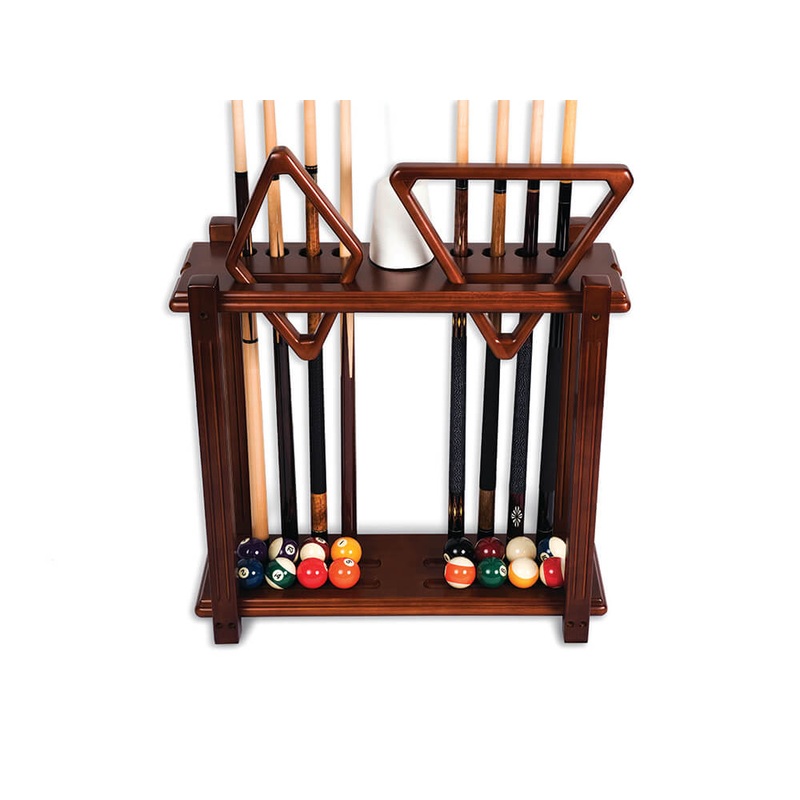 Straight Free Standing Billiard / Pool Cue Rack
