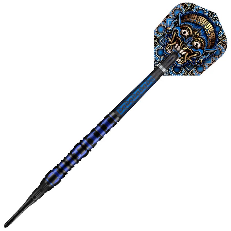 TRIBAL WEAPON JAVA SOFT TIP DART SET – 90% TUNGSTEN BARRELS 18gm