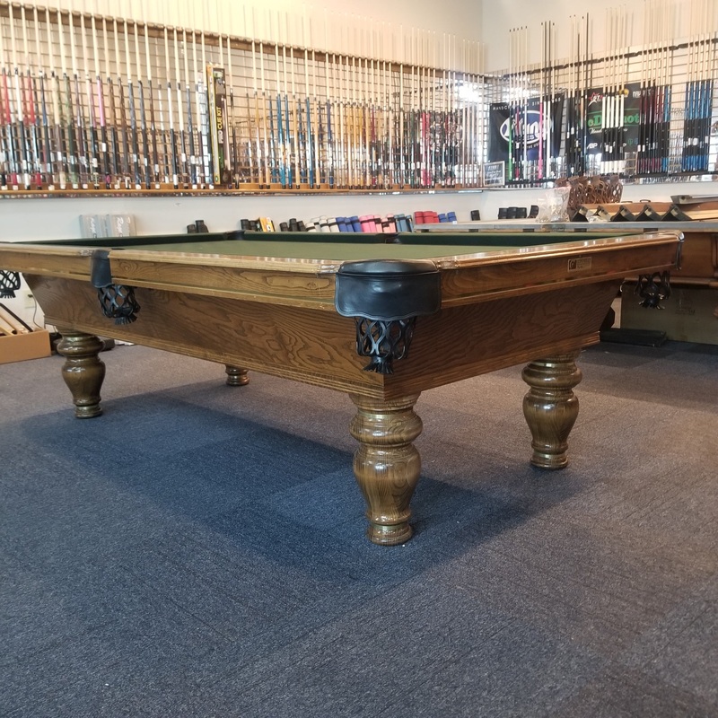 USED 8′ CONNELLY Round Leg pool table.