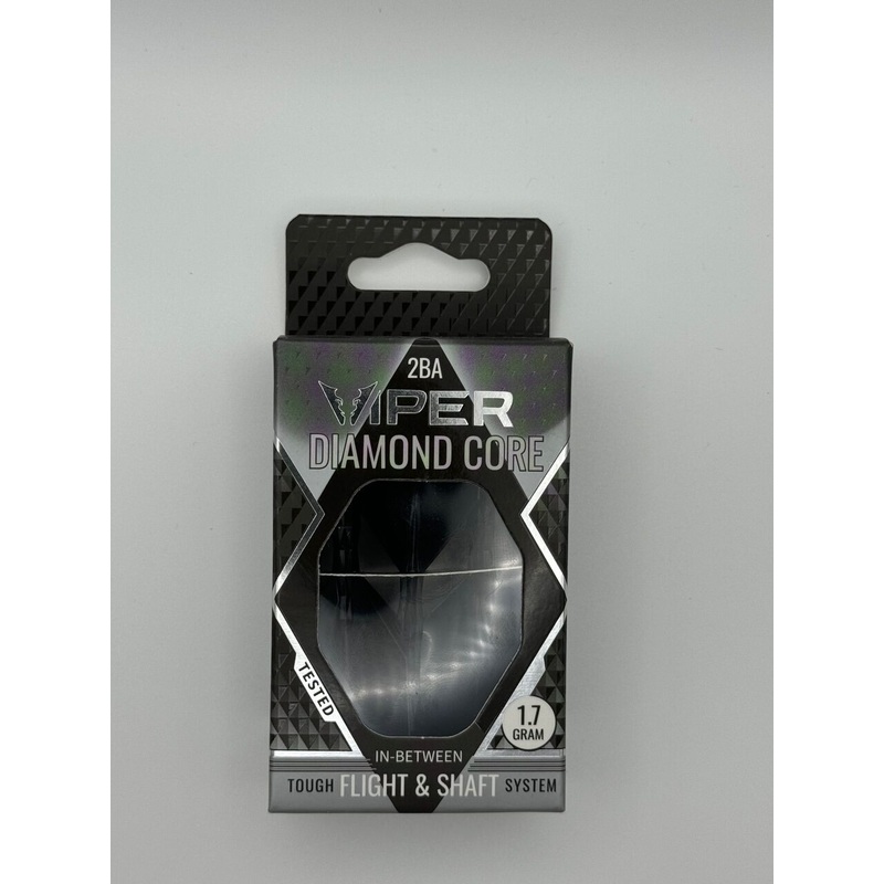 Viper Diamond Core Integrated Dart Flight and Shaft  Black