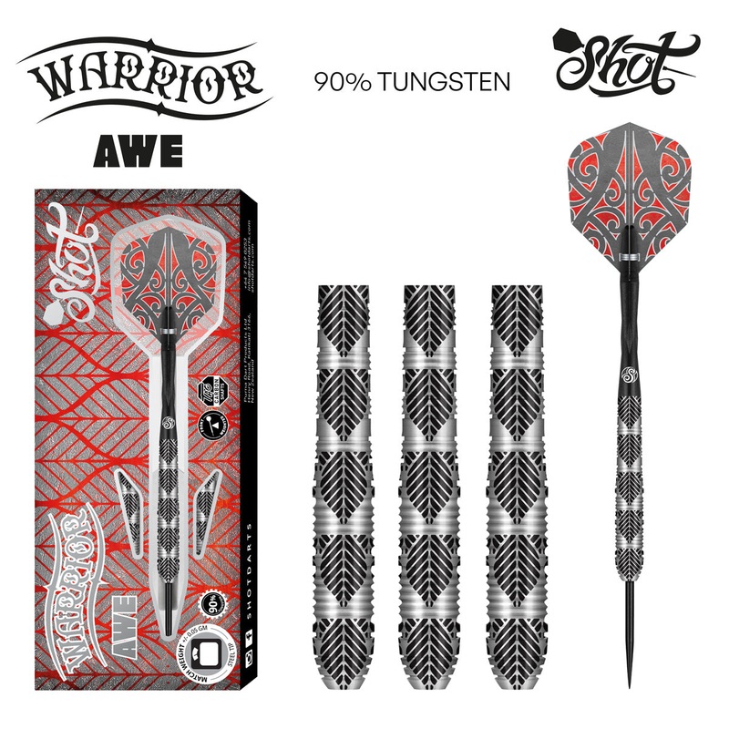 Warrior Awe Soft Tip Dart Set-90% Tungsten