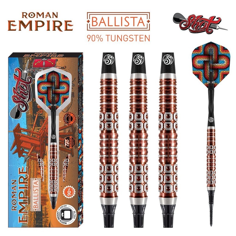 ROMAN EMPIRE BALLISTA SOFT TIP DART SET-90% TUNGSTEN