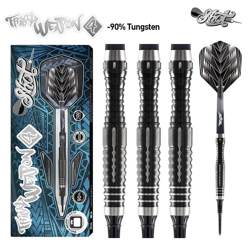 TRIBAL WEAPON 4 SERIES-SOFT TIP DART SET-90% TUNGSTEN