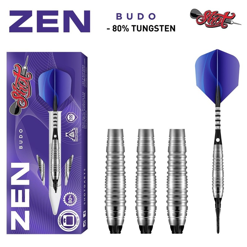 ZEN BUDO SOFT TIP DART SET-80%-TUNGSTEN
