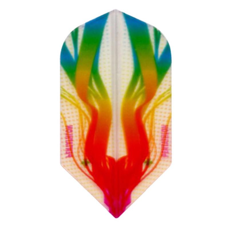 Pentathlon Slim Translucent Design White/Green/Red/Yellow Flights
