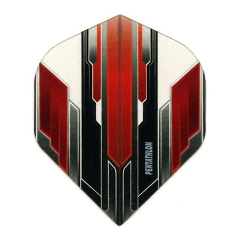 Pentathlon Standard Translucent Design White/Red/Black Flights