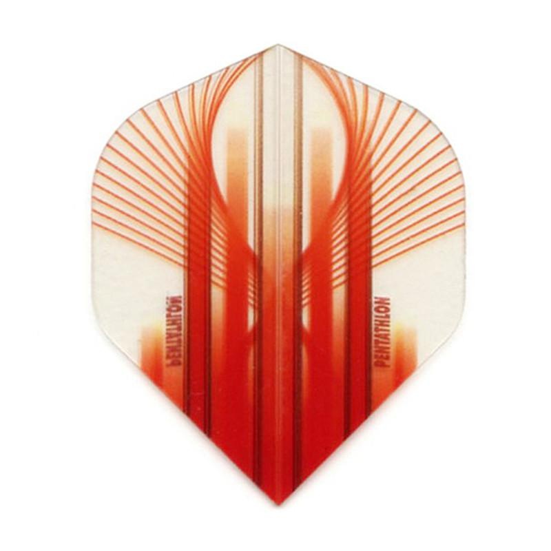 Pentathlon Standard Translucent Design White/Red Flights