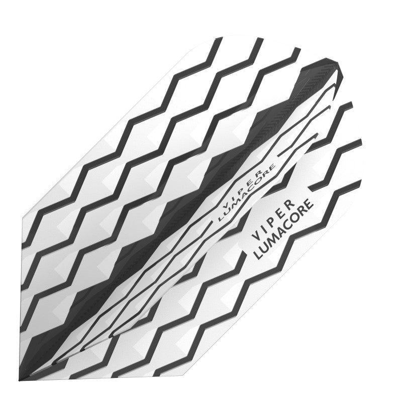 V-100 Flights Lumacore Slim Gray/Black Dart Flights