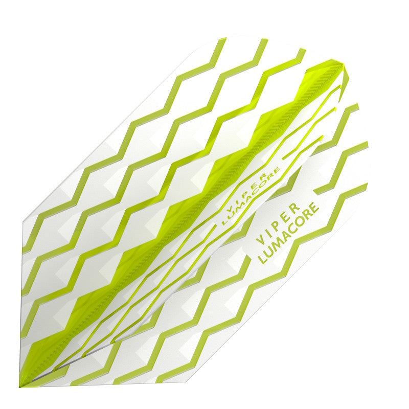 V-100 Flights Lumacore Slim Green/White Dart Flights