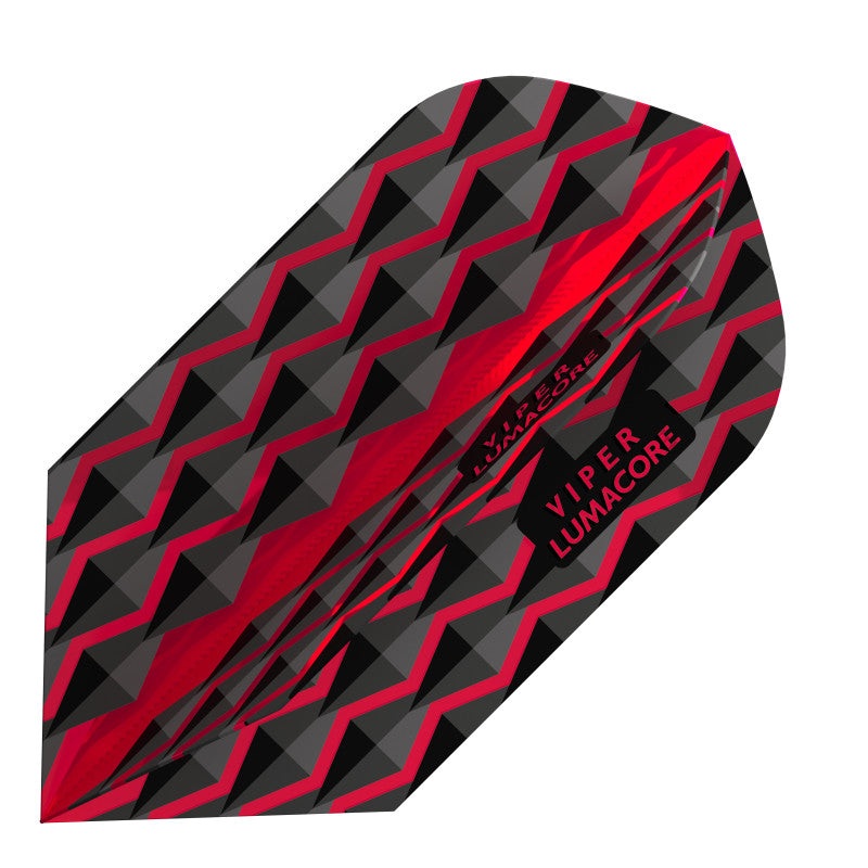 V-100 Flights Lumacore Slim Red/Black Dart Flights