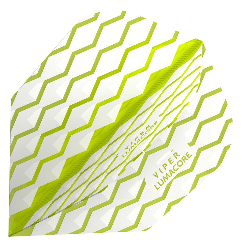 V-100 Flights Lumacore Standard Green/White Dart Flights