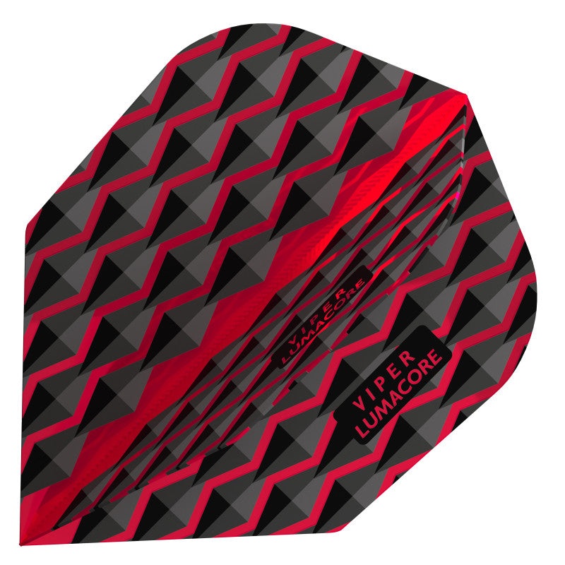 V-100 Flights Lumacore Standard Red/Black Dart Flights