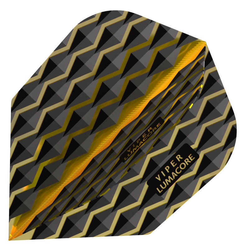 V-100 Flights Lumacore Standard Yellow/Black Dart Flights