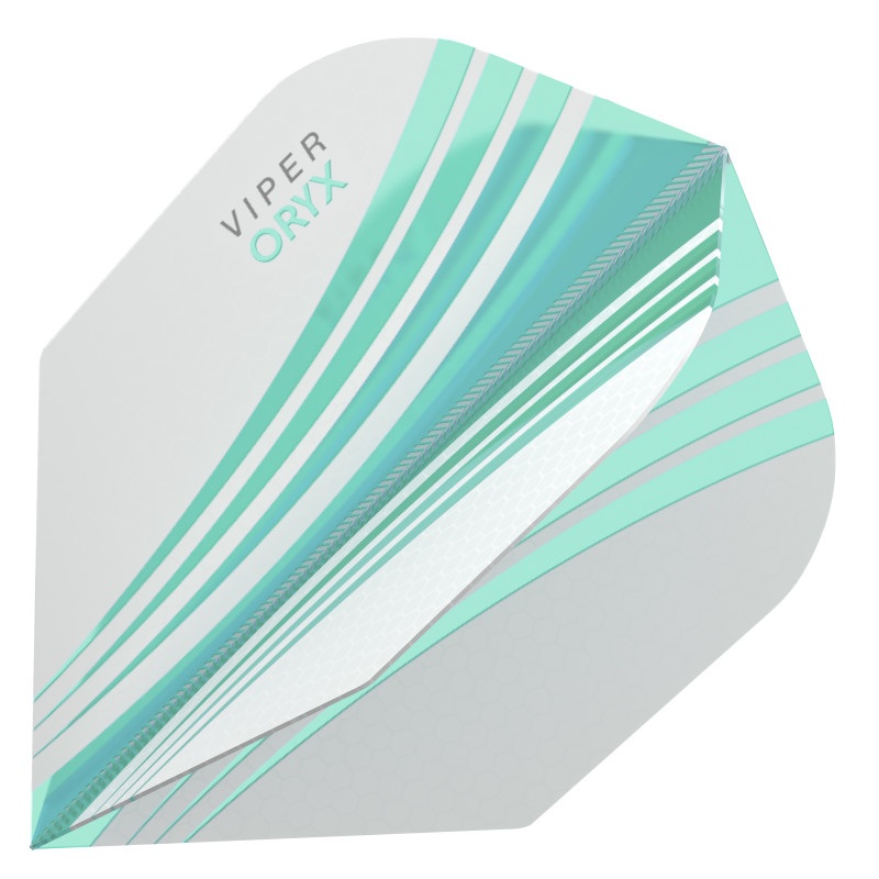 V-100 Flights Oryx Standard Teal/White Dart Flights