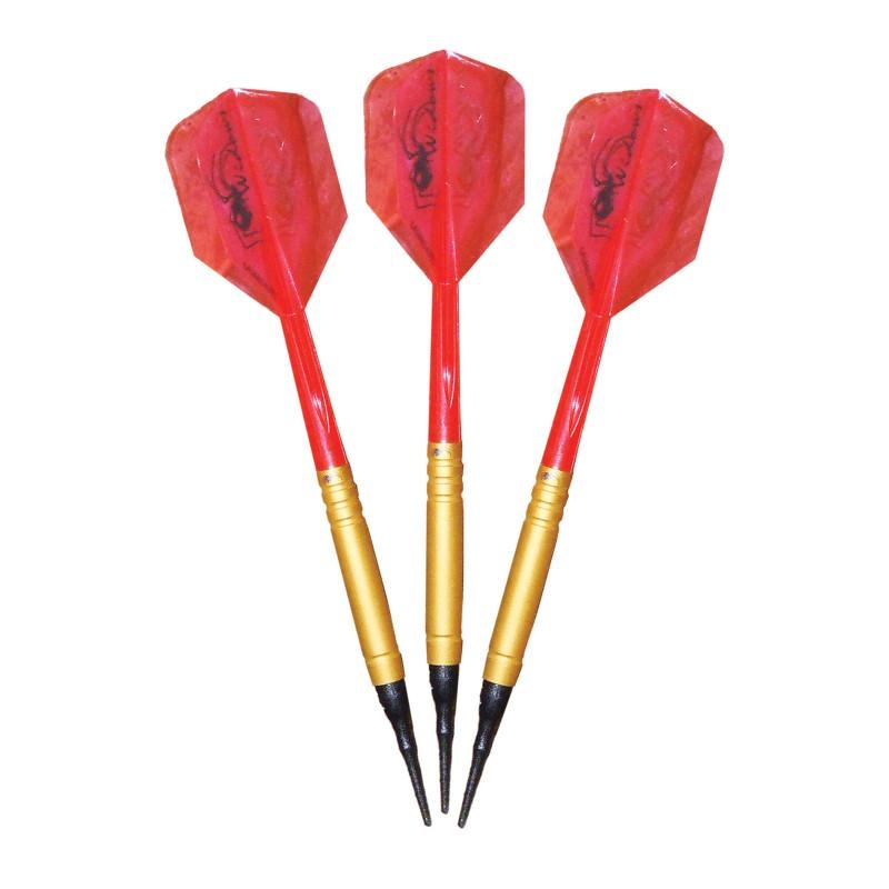 Laserdarts Gold Widows 90% Tungsten Soft Tip Darts Smooth Barrel 18 Grams