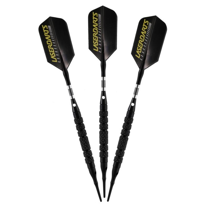Laserdarts Nightmares ENM6 90% Tungsten Soft Tip Darts Knurled Barrel 18 Grams