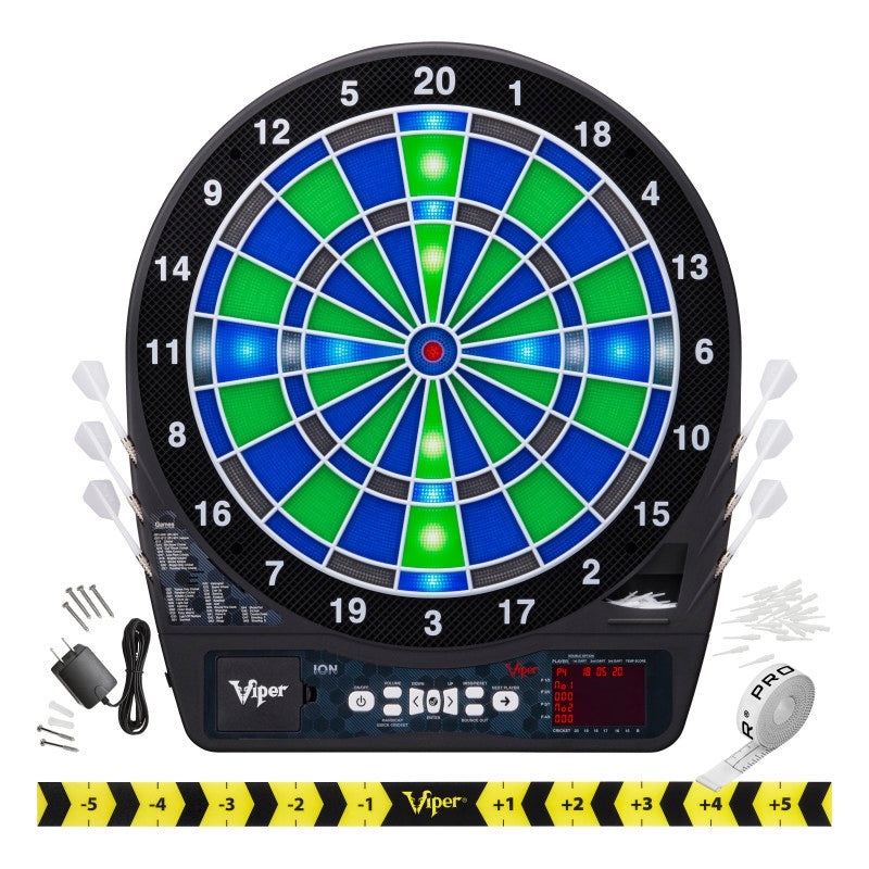 Viper Ion Illuminated Electronic Dartboard, 15.5″ Regulation Target