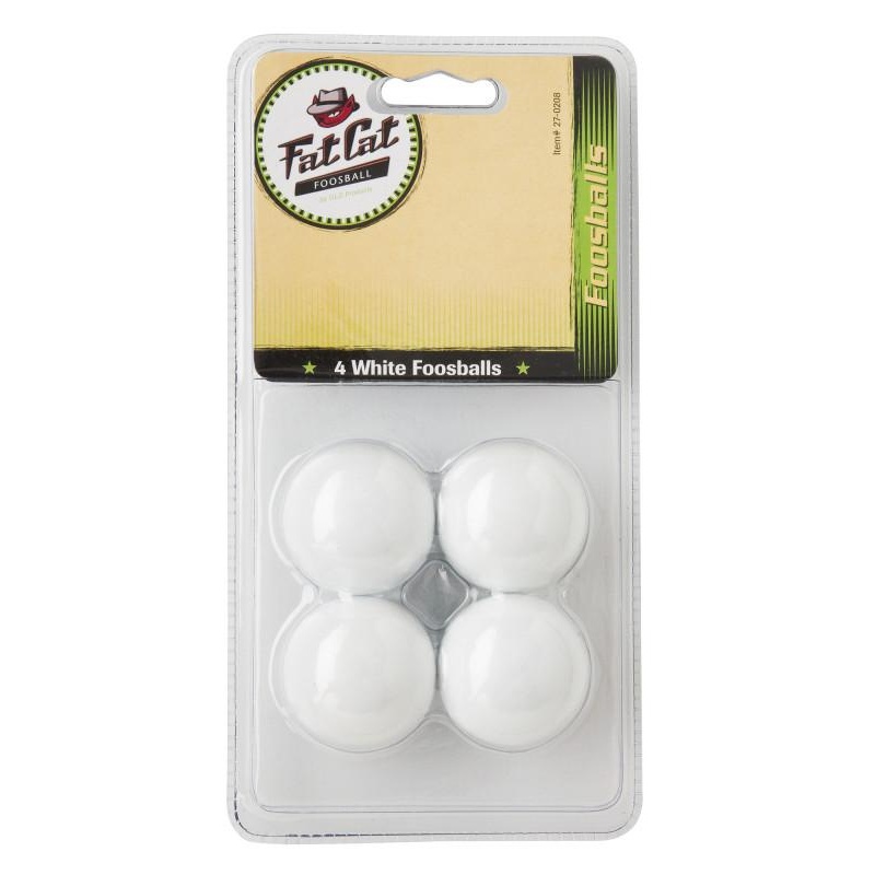 Fat Cat White Foosballs – Set of 4