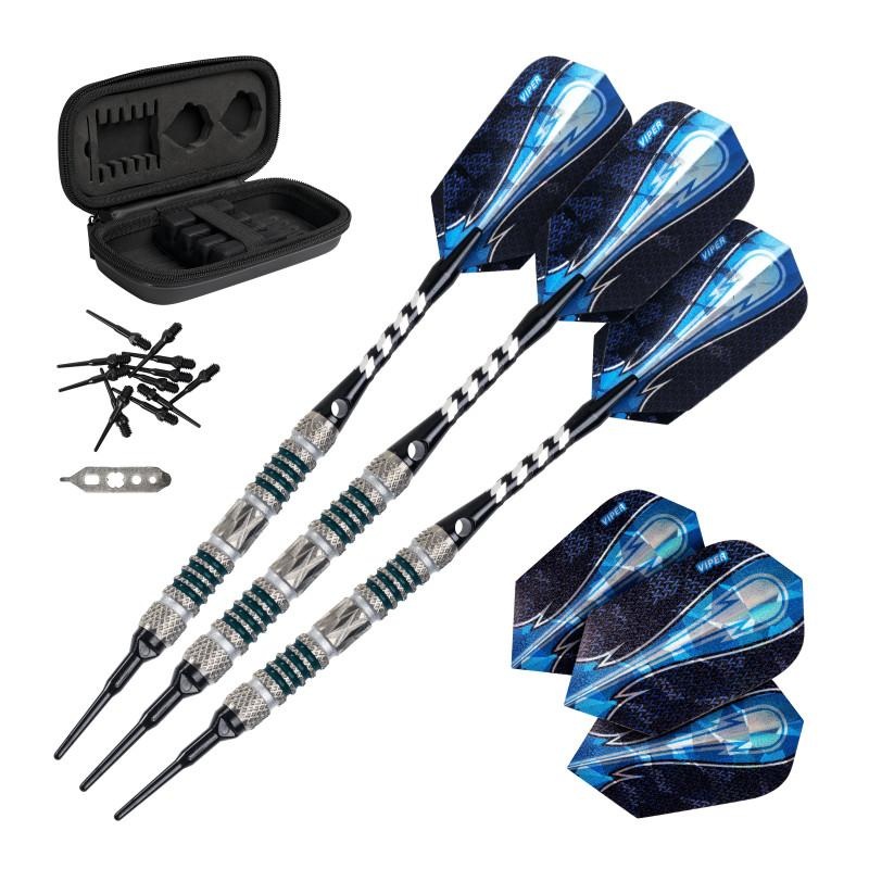 Viper Astro Darts 80% Tungsten Soft Tip Darts Green Rings 18 Grams