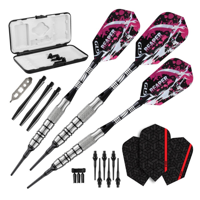 Viper Grim Reaper 80% Tungsten Soft Tip Darts Black Rings