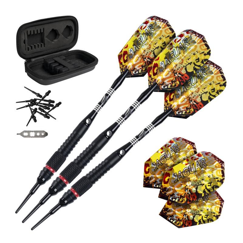 Viper Jaguar Darts 80% Tungsten Soft Tip Darts 1 Small Knurled Ring 18 Grams