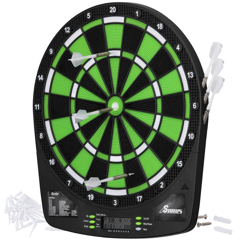 Fat Cat Sirius Electronic Dartboard, 13.5″ Compact Target