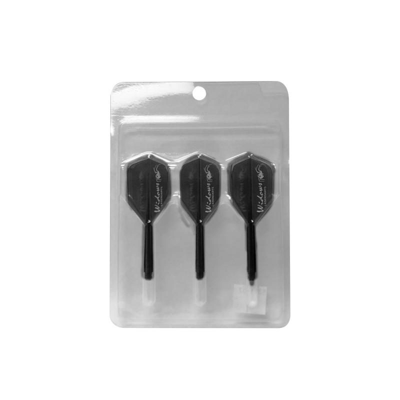 Laserdarts Flight/Shaft Slim Black