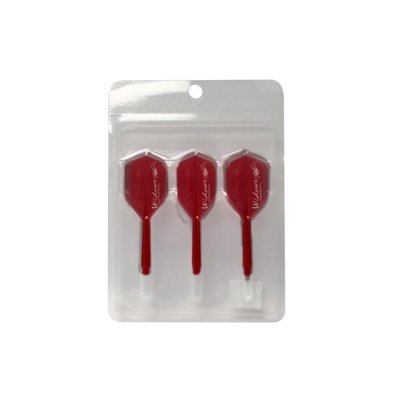 Laserdarts Flight/Shaft Standard Red