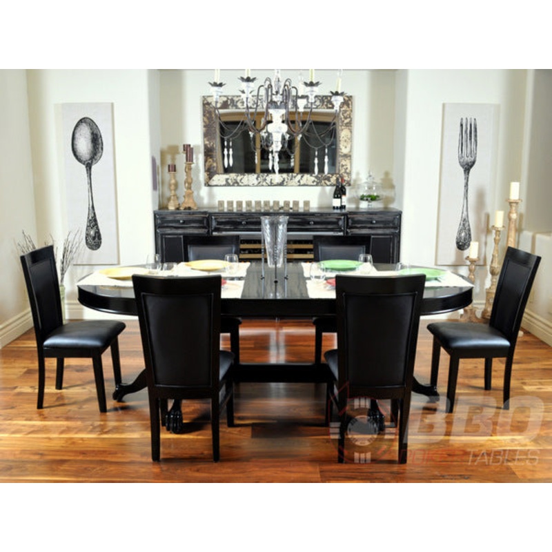 BBO Poker Tables Black Dining Chairs
