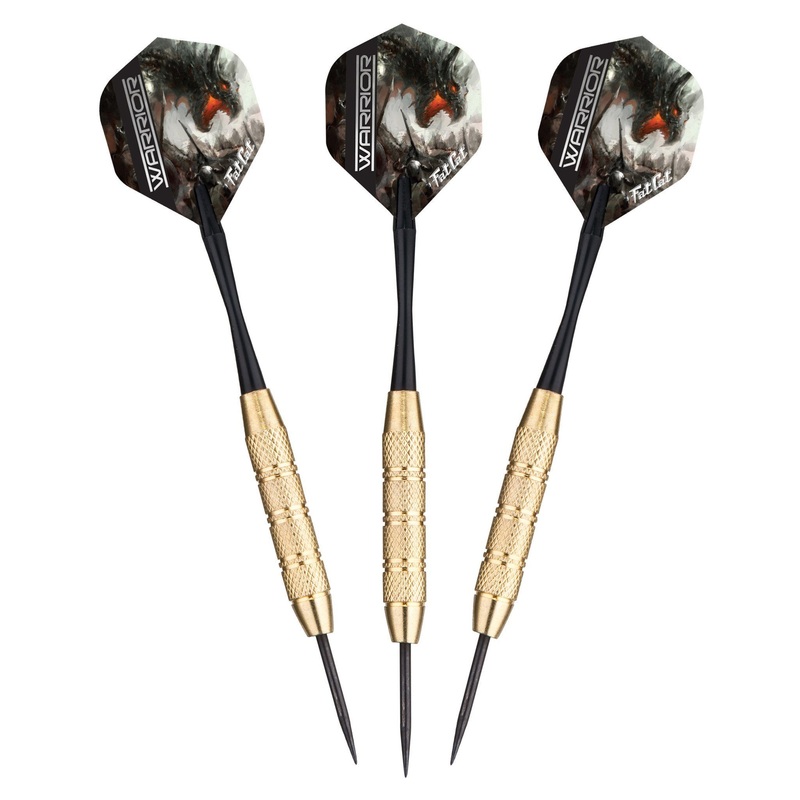 [OPEN BOX]  Fat Cat Warrior Darts Steel Tip Darts 18 Grams
