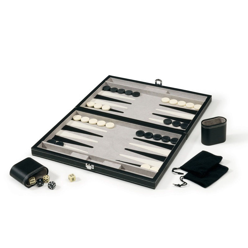 [OPEN BOX]  Mainstreet Classics Classic 15″ Backgammon Set