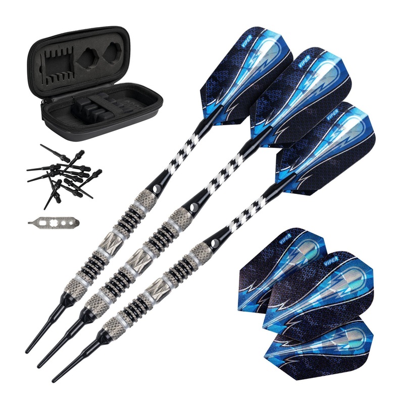 [OPEN BOX]  Viper Astro Darts 80% Tungsten Soft Tip Darts Black Rings