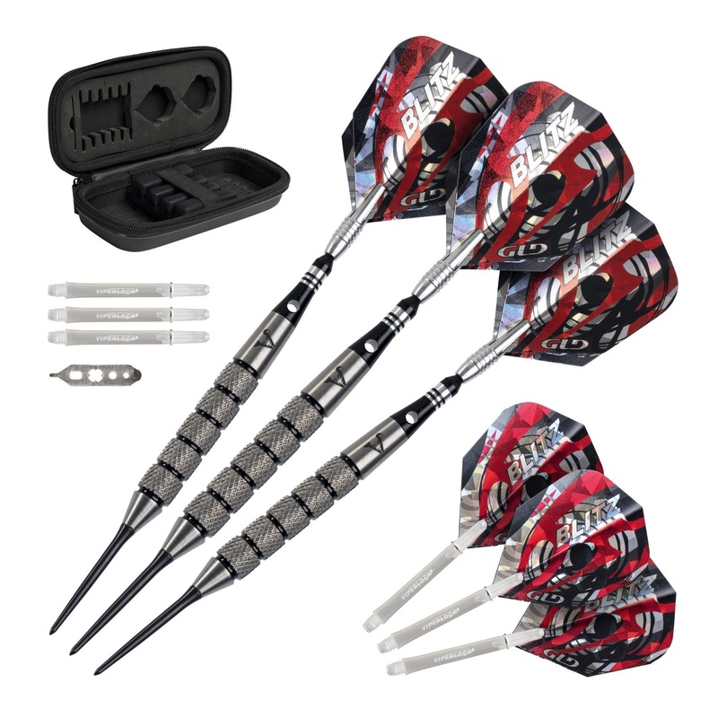 [OPEN BOX]  Viper Blitz Darts 95% Tungsten Steel Tip Darts 28 Grams