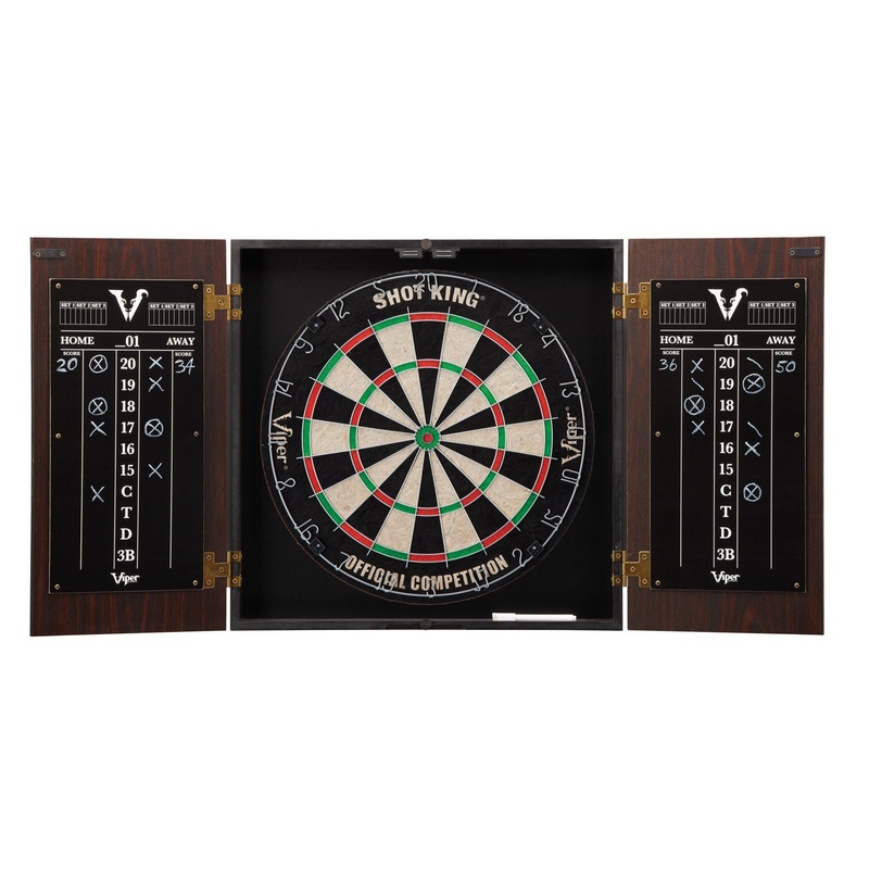[OPEN BOX]  Viper Stadium Dartboard Cabinet with Shot King Sisal Dartboard
