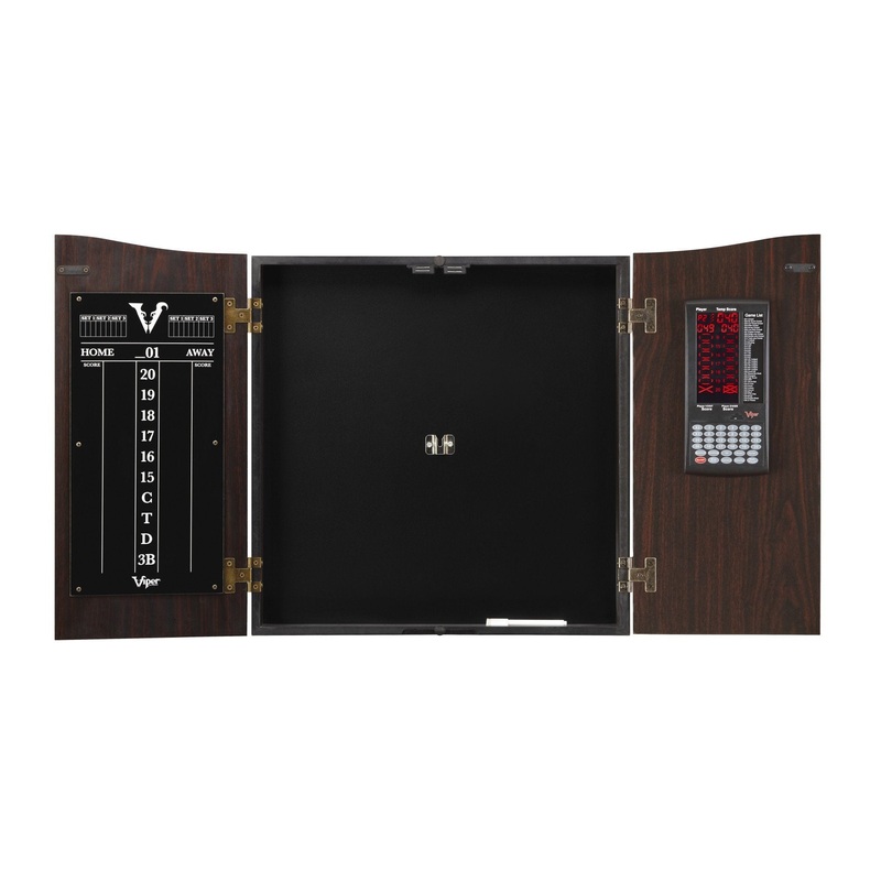 [OPEN BOX]  Viper Vault Deluxe Dartboard Cabinet with Pro Score