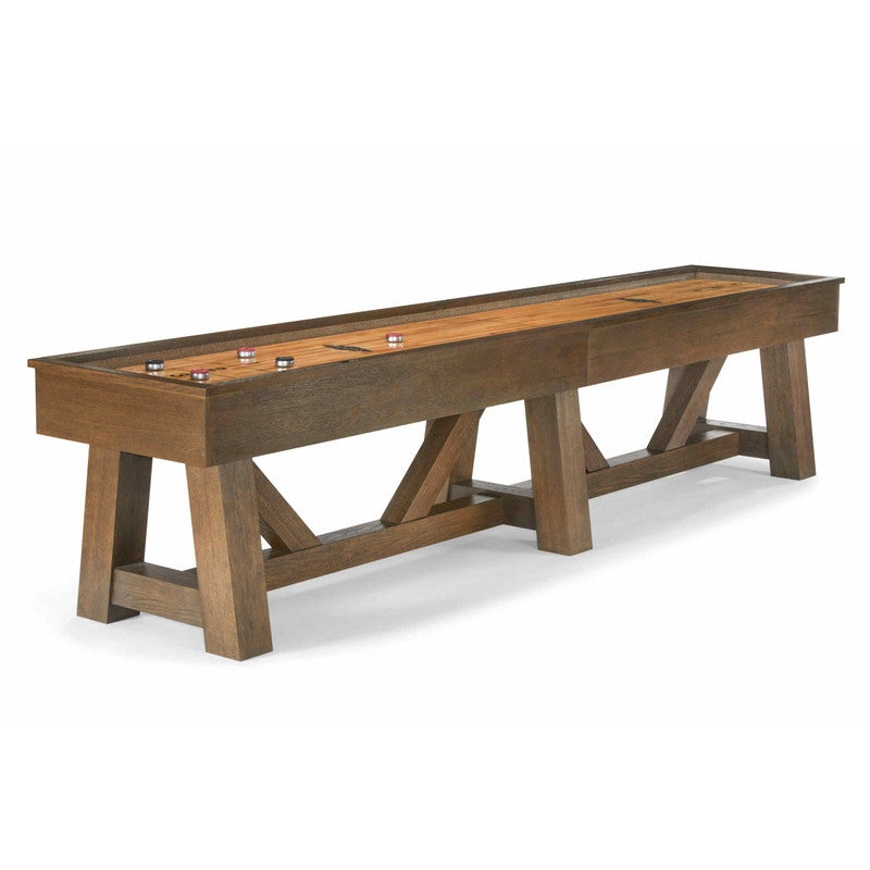 Brunswick Botanic Shuffleboard Table – Rustic Dark Brown