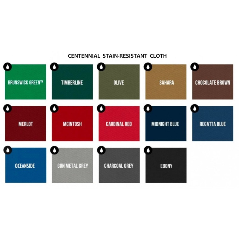 Brunswick  CENTENNIAL STAIN-RESISTANT CLOTH Upgrade Options
